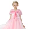 Flower Girls Wrap Shawl Wedding Bridesmaid Tippet Stole Christmas Party Dress Costume Shrug Capelet (Pink) view 3