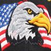 Anna-Kaci USA American Flag Patriotic Eagle Hawk Embossed 3D Adjustable Velcro Baseball Caps Hats, Black view 3