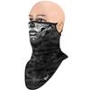 Obacle Bandana Face Mask with Ear Loops Neck Gaiter Face Mask Scarf Face Cover for Men Women (Skull Flower Face Gray Lip) view 3