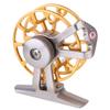 BESPORTBLE Fly Reels Fly Fishing Reel Large Arbor Aluminum Alloy Body Smooth Fly Reel (Right Hand Golden) view 1