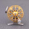 BESPORTBLE Fly Reels Fly Fishing Reel Large Arbor Aluminum Alloy Body Smooth Fly Reel (Right Hand Golden) view 2