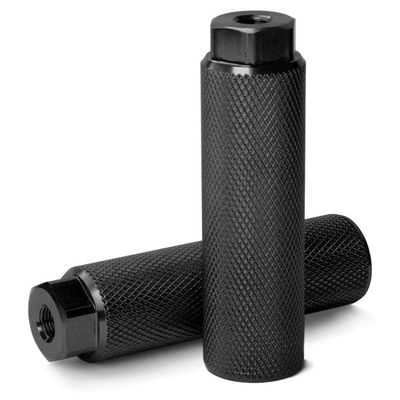 1Pair Bike Pegs,Bike Pegs Foot Pedals Backseats Stands,MTB BMX Bike Alloy Foot Stunt Pegs Footrest Lever Cylinder Grip Fit 3/8'' Axle,Black