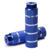 1Pair Bike Pegs,Bike Pegs Foot Pedals Backseats Stands,MTB BMX Bike Alloy Foot Stunt Pegs Footrest Lever Cylinder Grip Fit 3/8'' Axle,Blue view 1