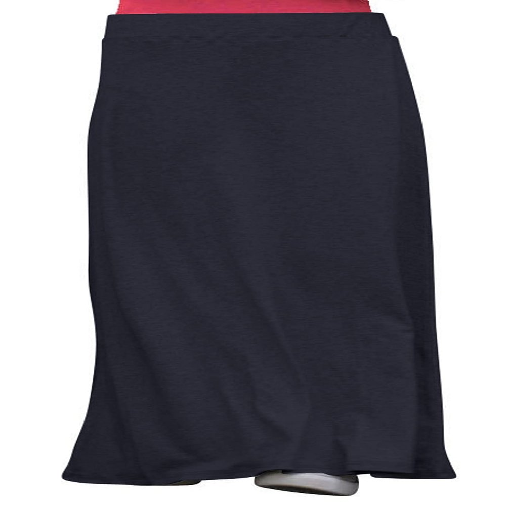 Kosher Casual Maxi A-Line Skirt for Girls Elastic Waist in Lightweight Viscose Spandex Small Dark Navy