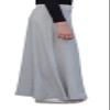 Kosher Casual Maxi A-Line Skirt for Girls Elastic Waist in Lightweight Viscose Spandex Small Dark Navy view 2