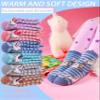 ANTSANG Kids Merino Wool Hiking Socks Toddlers Boys Girls Winter Warm Thick Thermal Crew Boot Heavy Cozy Snow Cabin Gift Snowboarding Socks 6 Pairs for Childs(Unicorn Stripe,8-12Y) view 4