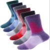 ANTSANG Kids Merino Wool Hiking Socks Toddlers Boys Girls Winter Warm Thick Thermal Crew Boot Heavy Cozy Snow Cabin Gift Snowboarding Socks 6 Pairs for Childs(Mix Color A,8-12 Y view 1