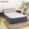 Intex 64447ED Dura-Beam Deluxe Ultra Plush Air Mattress with Headboard: Fiber-Tech  Queen Size  Built-in Electric Pump  18in Bed Height  600lb Weight Capacity view 2