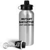 Art by Chelsydale Appreciation Gifts Idea for Babysitter Water Bottle Tumbler Reusable Portable Drinkware - Child Minder Babysitting Baby Sitter Funny Thank You Cute Gag - Instant Just Add Coffee view 2