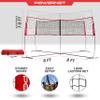 PowerNet Four Square Volleyball Net, 4-Sided Outdoor Net for Backyard Games, Park or Beach, Volleyball Training Equipment (Standalone) view 3