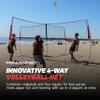 PowerNet Four Square Volleyball Net, 4-Sided Outdoor Net for Backyard Games, Park or Beach, Volleyball Training Equipment (Standalone) view 4