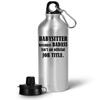 Art by Chelsydale Babysitting Water Bottle Tumbler Reusable Portable Drinkware - Thank You Gifts for Babysitter Child Minder Baby Sitter Funny Cute Gag Appreciation Idea - Badass Job view 1