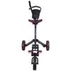 48" Black and Red Easy Folding 3 Wheel Golf Bag Push Cart view 3