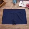JEATHA Kids Girls Basic Tight Dance Booty Shorts Gymnastic Exercise Boyshorts Stretch Waistband Pants Sportswear Navy Blue 3-4 view 4