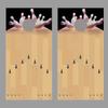 Bowling Lane Strike Black Corn Hole Board Decal Wrap view 1