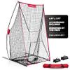 PowerNet Sideline Trainer, 7 x 4 FT Football Kicking Net for Punting Kicking Passing or Snapping, Portable Practice Equipment, Outdoor & Indoor Football Team Training Aid view 1