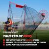 PowerNet Sideline Trainer, 7 x 4 FT Football Kicking Net for Punting Kicking Passing or Snapping, Portable Practice Equipment, Outdoor & Indoor Football Team Training Aid view 2