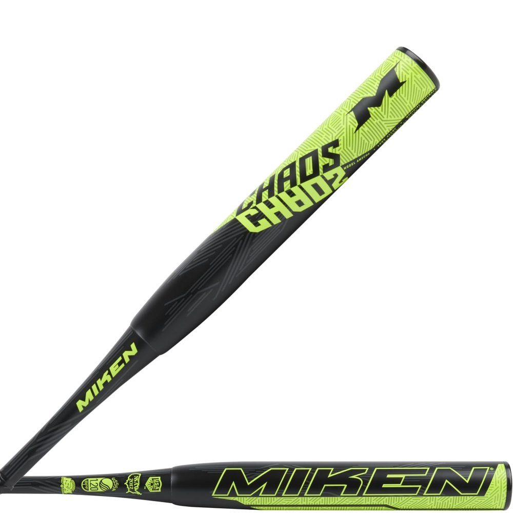 Miken | Chaos Slowpitch Softball Bat | All-Association | XL Endload | 14 Barrel | 27 oz.