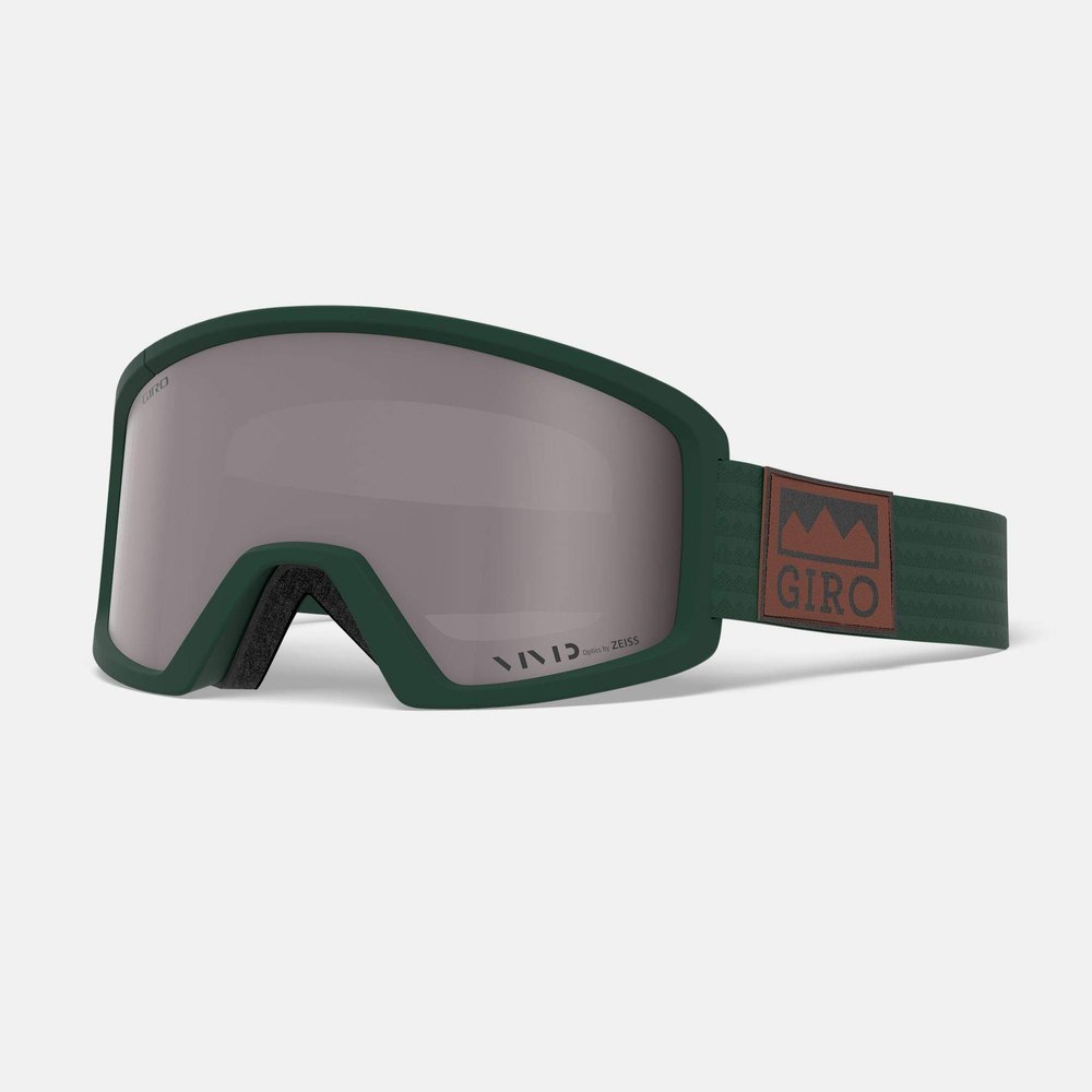 Giro Blok Ski Goggles - Snowboard Goggles for Men & Youth - Well Green Alps Strap with Vivid Onyx Lens