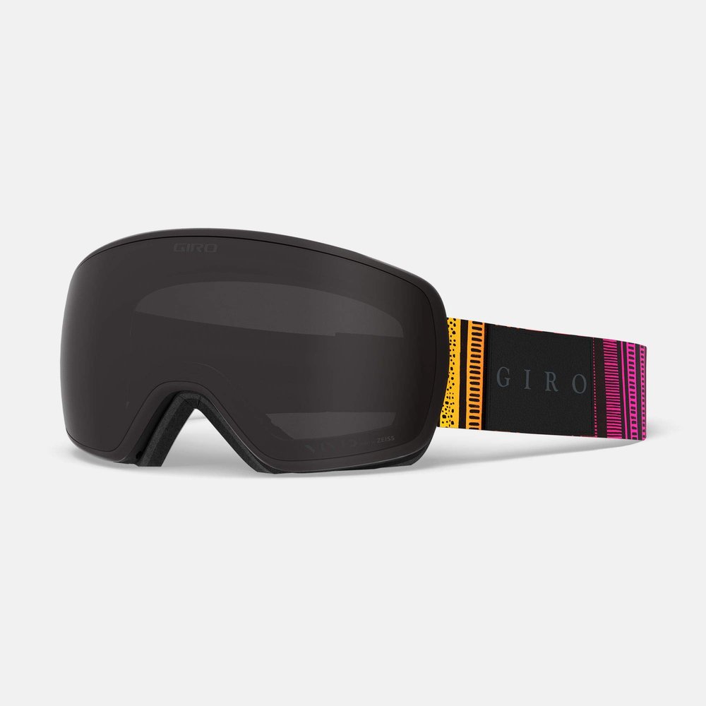 Giro Eave Womens Snow Goggles - Pink Yellow Lines Strap with Vivid Smoke/Vivid Infrared Lenses