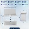 Five Oceans Boat Glove Box, Lockable with 2 Keys, High-Impact and UV-Resistant White ABS Palstic - FO2894 view 2