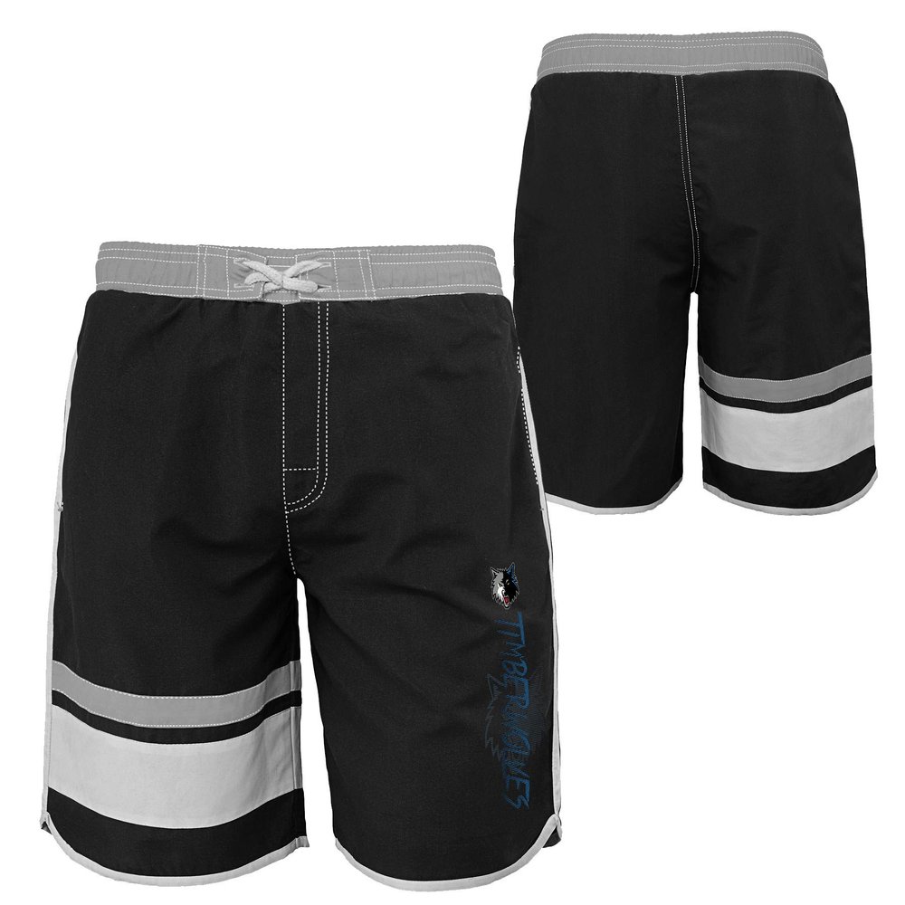 Outerstuff NBA Youth Boys (8-20) Color Block Swim Trunks, Minnesota Timberwolves X-Large (18-20)