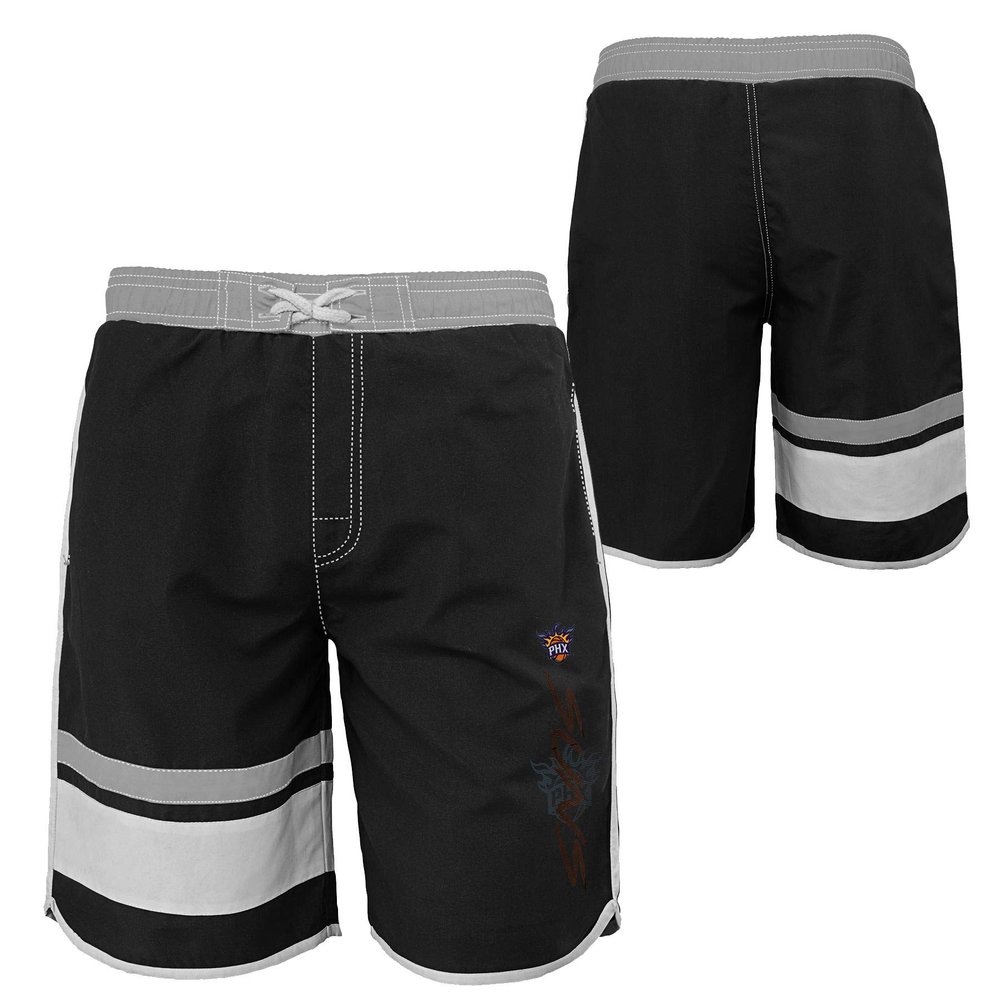 Outerstuff NBA Youth Boys (8-20) Color Block Swim Trunks, Phoenix Suns Small (8)