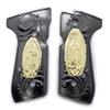 Custom Metal Virgin Mary Grips 92/96 Series Pistols 92F, 92FS, M9, 96 Black Gold Plated view 1