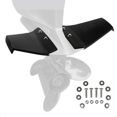 Five Oceans Hydrofoil for Outboard Motor, Hydro-Stabilizer Fins for Outboards and Stern Drive Up to 50HP, Black - FO4470
