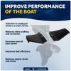 Five Oceans Hydrofoil for Outboard Motor, Hydro-Stabilizer Fins for Outboards and Stern Drive Up to 50HP, Black - FO4470 view 3