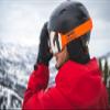 Giro Contour Adult Snow Goggle - Black Wordmark Strap with VIVID Smoke/VIVID Infrared Lenses view 4