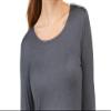 32 Degrees Women's Cozy Heat Underwear Top (XXL, Heather Charcoal) view 2