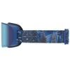 Giro Axis Ski Goggles - Snowboard Goggles for Men - Blue Neon Lights Strap with Vivid Emerald/Vivid Infrared Lenses view 2