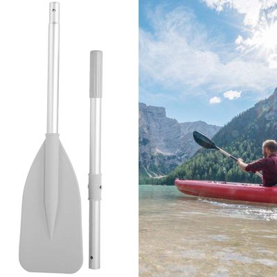 Aluminium Alloy Grey High Toughness Water Sports Paddle, Inflatable Boat Paddle High Toughness Inflatable Boat Dinghy Canoe Water Marine Sports Oars 2pcs for Inflatable Boat Rubber Dinghy