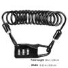 BESPORTBLE Bike Chain Lock, Black, Combination Lock, Keyless view 2