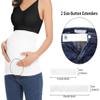 Rheane Belly Bands For Pregnant Women Maternity Belly Band Pregnancy Jeans Support Band (Black+White+Dark Grey 4) view 4