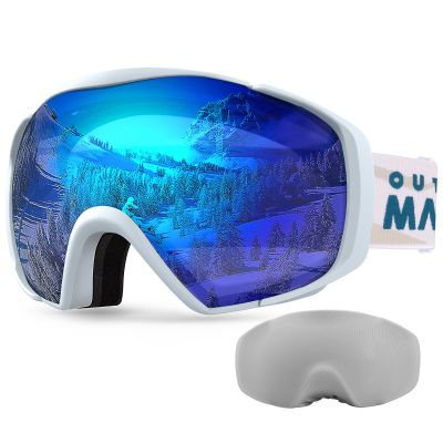OutdoorMaster Ski Goggles with Cover Snowboard Snow Goggles OTG Anti-Fog for Youth Teenager, Vlt 19.31%