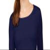 32 Degrees Women's Cozy Heat Underwear Top (Medium, Stormy Night) view 2