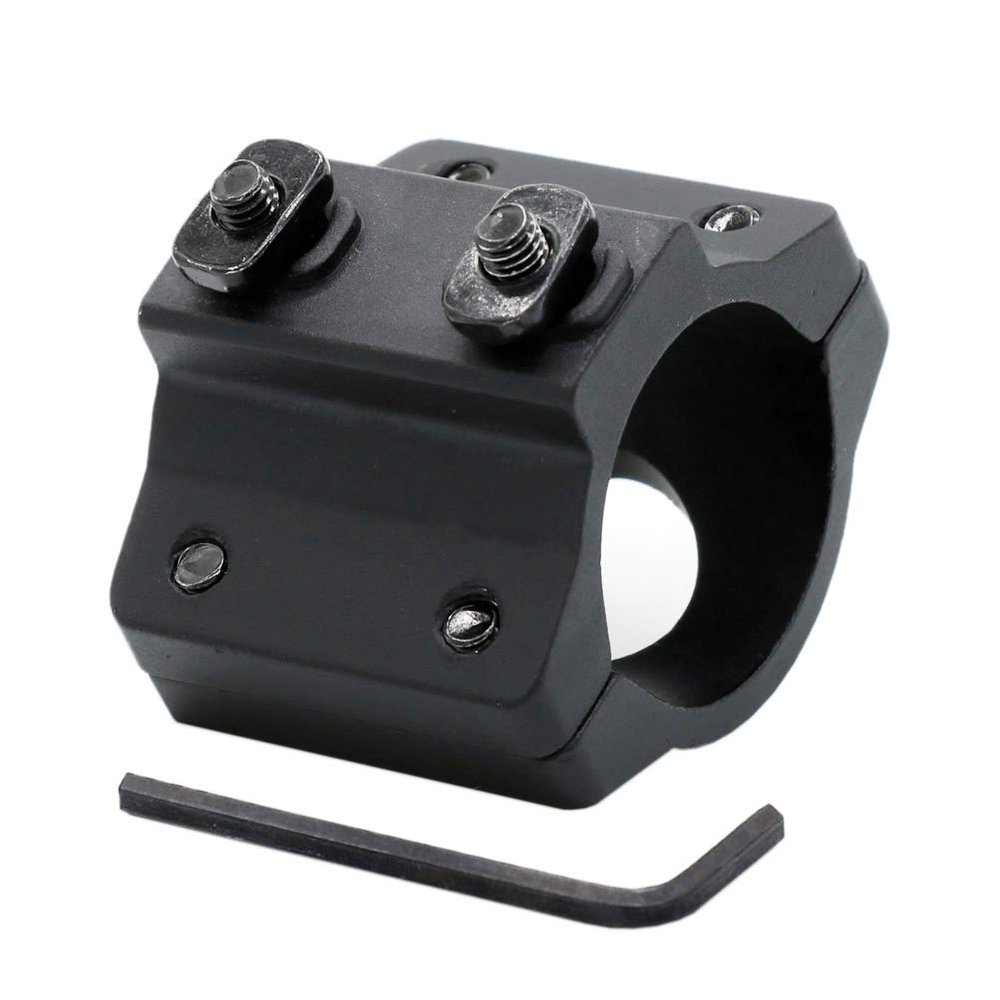 HIGOO 1" Flashlight Laser Ring Mount Compatible with MLOK Rail System