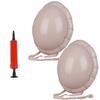 2Pcs Santa Big Belly Inflatable Fake Belly with a Hand Pump for Christmas or Halloween Cosplay Decoration, Unisex Belly Stuffer Santa Big Belly view 1