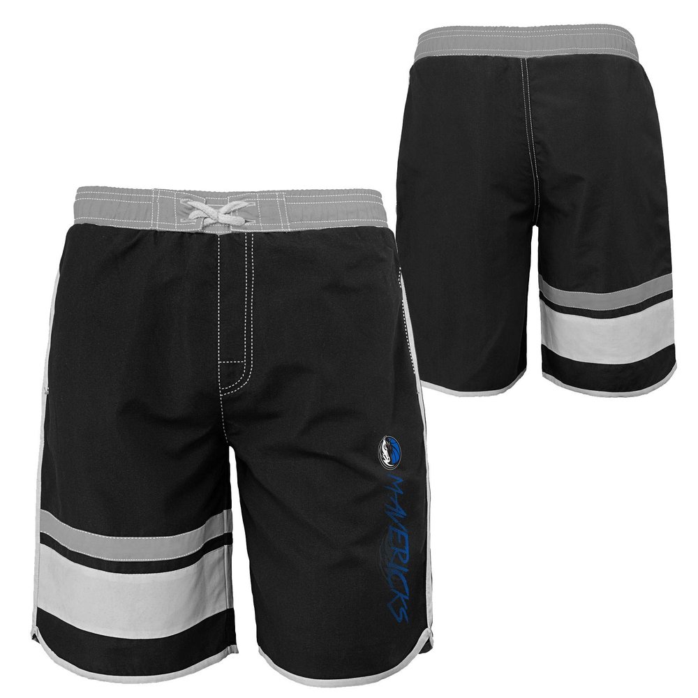 Outerstuff NBA Youth Boys (8-20) Color Block Swim Trunks, Dallas Mavericks X-Large (18-20)