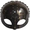 ARTIZANSTORE Black Antique Plated Medieval Viking Mask Helmet with Liner & Strap view 1