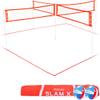 GoSports Slam X Huge 21 ft x 21 ft 4 Way Volleyball Game Set - Ultimate Backyard & Beach Game for All Skill Levels view 1