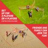 GoSports Slam X Huge 21 ft x 21 ft 4 Way Volleyball Game Set - Ultimate Backyard & Beach Game for All Skill Levels view 4