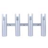 Wall-Mounted Aluminium Fishing Rod Holder for Boat, 4 Tube Linked Fishing Rod Rack , Holds 4 Rods, 4 Fishing Pole Holders for Marine Boat Yacht Truck view 1