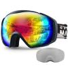 OutdoorMaster Ski Goggles with Cover Snowboard Snow Goggles OTG Anti-Fog for Youth Teenager, Vlt 21.2% view 1