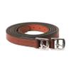 ExionPro Pre-Stretched Leather Stirrup Leathers for English Saddles Non-Stretch Vegetable Tanned Leather Stirrups 18 Numbered Holes for Precise Adjustment Stainless Steel Buckles Pair view 1