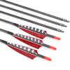 Hunter Ian Archery Pure Carbon Arrows 600 Spine 30 Inch Turkey Feather Fletching Screw in Field Points Targeting Hunting for Traditional Long Bow Recurve Bow Compound Bow Pack of 12 view 3
