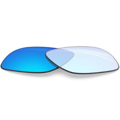 BLAZERBUCK Anti-salt Replacement Lenses for Oakley Eyepatch 2 OO9136/Eyepatch 1 - Clear Blue Photochromic