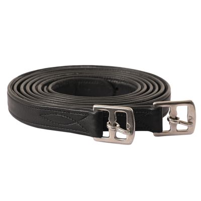 ExionPro Exion FlexiStrong Stirrup Leathers for English Saddle | Ultra-Soft Premium Cow Calfskin with Nylon Core | 1 Wide Stirrup Leathers for Daily Use | Sizes 48 / 54 / 58 / 62 | Black, Brown